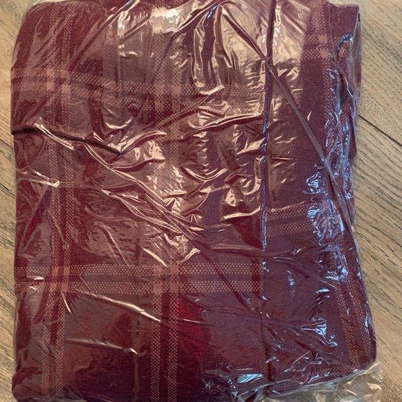 NWT G‎ BY GIULIANA JACQUARD SWEATER KNIT DUSTER CARDIGAN WINE PLAID 2X (PETITE) - Picture 12 of 12